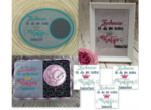 Stickdatei - Spruch "Zuhause ist da, wo meine Katze / mein Kater herrscht"